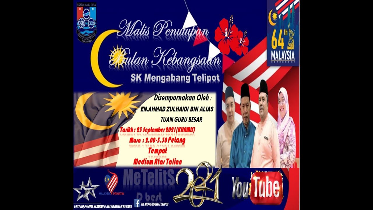 Majlis Penutup Bulan Kebangsaan Sk Mengabang Telipot 2021 Youtube