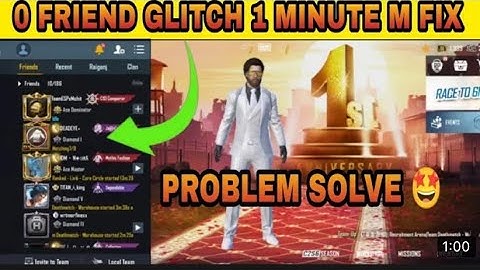 HOW TO FIX FRIEND LIST GLITCH IN BGMIFRIEND LIST NOT SHOWING PROBLEM IN BGMI