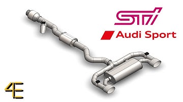 5 CYLINDER SWAP WRX STI BUILD PART 1 | EXHAUST SYSTEM | SOLIDWORKS CAD DESIGN | 4ENTHUSIASTS