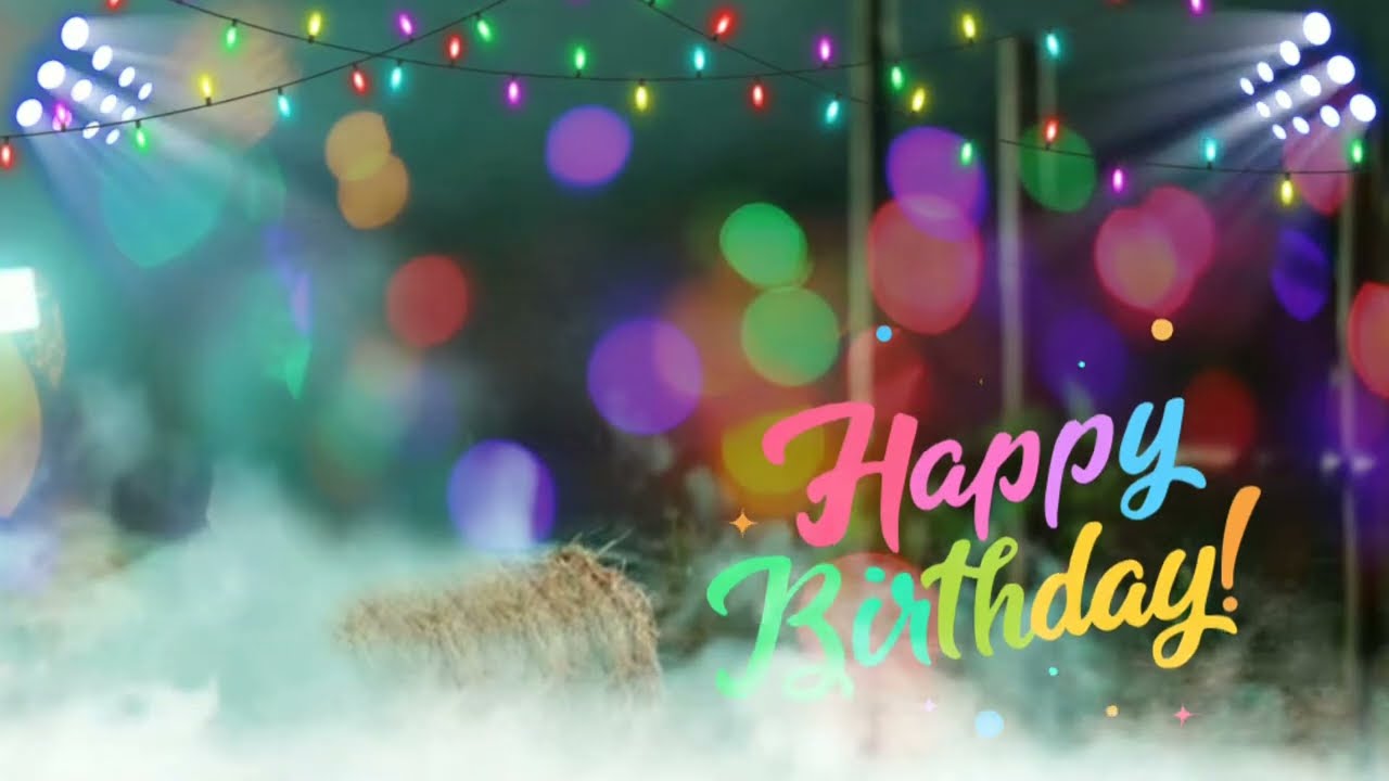 Happy birthday background 4k | birthday wishes template hd | greenscreen  effect | copyright free - YouTube