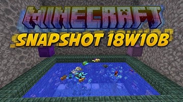 Minecraft Snapshot 18w10b More Dead Coral! non-dyed Shulker Box!!  (Update Aquatic)