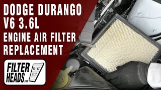 Dodge Durango 2023 (V6 3.6L) Engine Air Filter Replacement | TA36116, AF5190