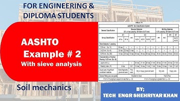 AASHTO SOIL CLASSIFICATION SYSTEM/SOLVED EXAMPLE 2/SOIL MECHANICS