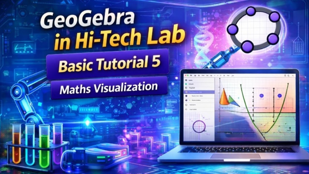 GeoGebra in Hi-Tech Lab | Basic Tutorial 5 | Visual Maths in Tamil ...