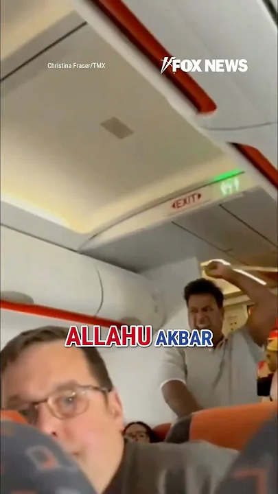 ‘BOMB THE PLANE!’: Passengers take down man screaming ‘Allahu Akbar’ #shorts #plane #terrorism