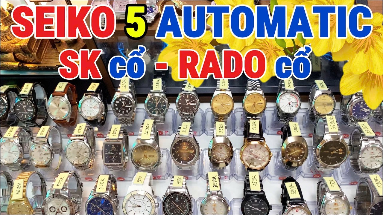 🎁𝐋𝐢𝐯𝐞𝐬𝐭𝐫𝐞𝐚𝐦 𝐋𝐨̂ 09-02 SEIKO 5 AUTOMATIC & Đồng Hồ Si Nhật Chính Hãng – Cơ & Pin