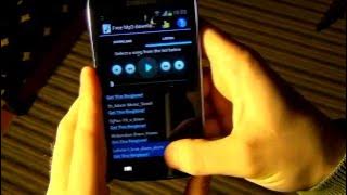 Free Mp3 Downloads Android application demonstration