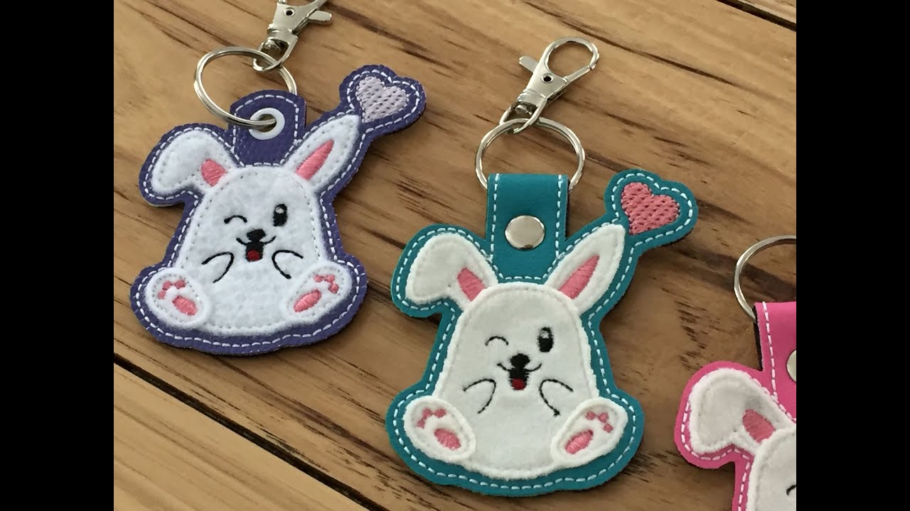 Doggy Poo Bag Holder Key Fob & Snap Tab - Designs by Little Bee