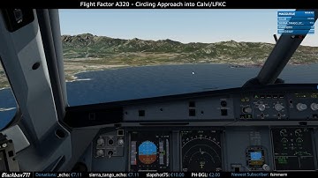 FF320 Circling Approach Calvi/LFKC Runway 36