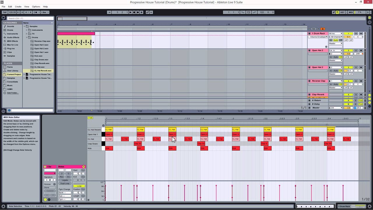 Ableton Live Free Intro Progressive House - Making a Complete Track ...