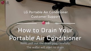 LG Portable AC  How to Drain Your Portable AC
