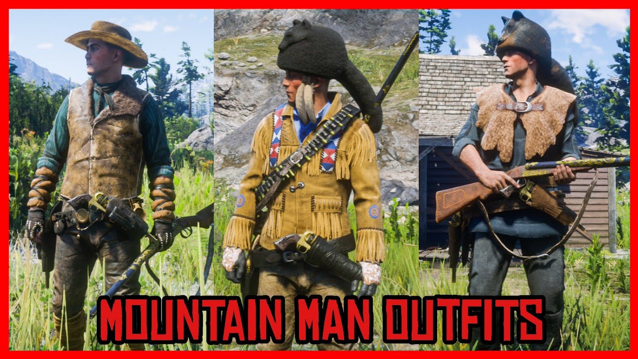 Red Dead Online Requested Outfits #231 Mountain Man Outfits - YouTube