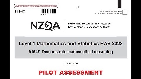 2023 NCEA level 1 Mathematical Reasoning Full Walkthrough
