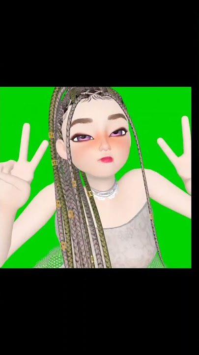 Green screen cartoon//no copyright//VFX animation 3D dance