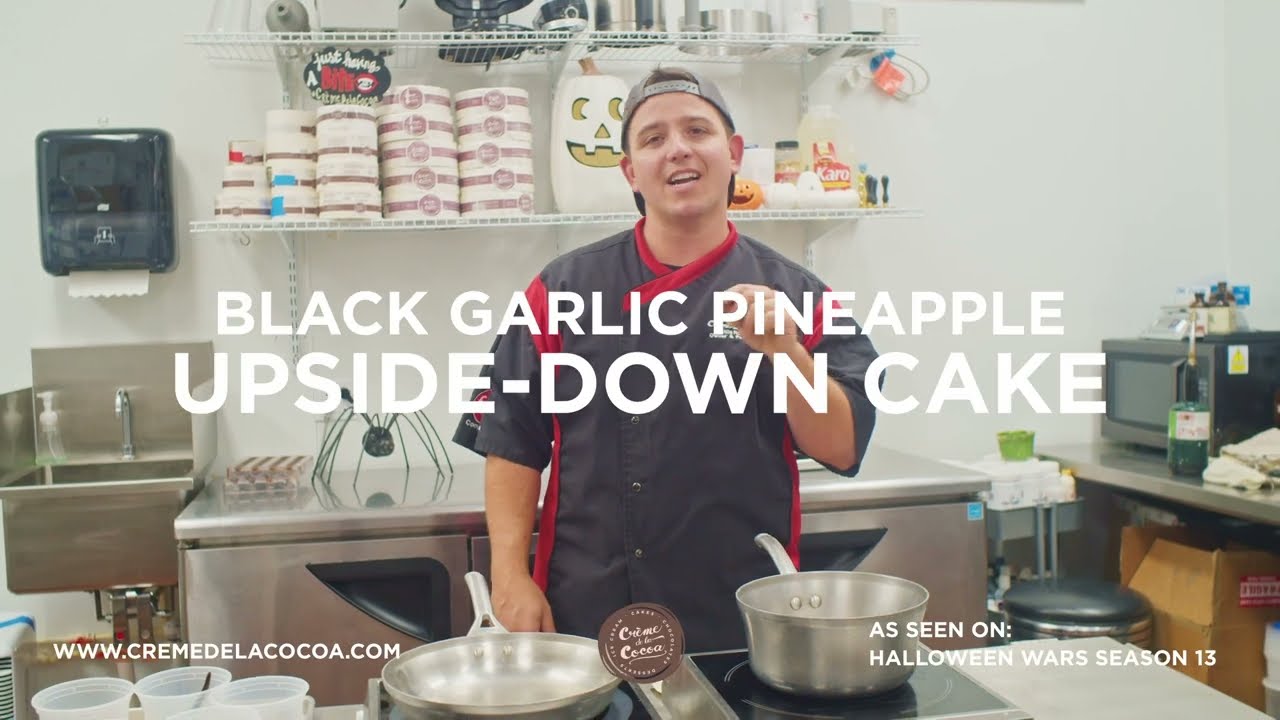 Black Garlic Upside-Down Cake! - As Seen on Halloween Wars 2023