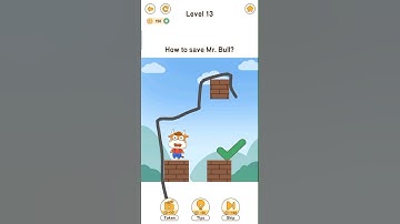 Brain Go 2 | Answers | Save Mr Bull  Level 13 #braingo #braingo2 #gameplay #androidgames #shorts