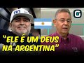 "Maradona foi o MAIOR JOGADOR que eu vi jogar", diz Flávio Prado (25/11/20)