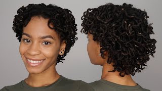 pipe cleaner curls on short microlocs
