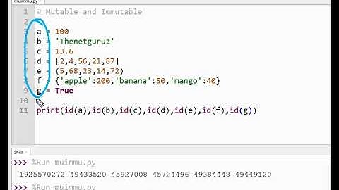 Mutable and Immutable Types