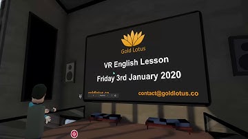 Learn English in VR in Altspace with Gold Lotus