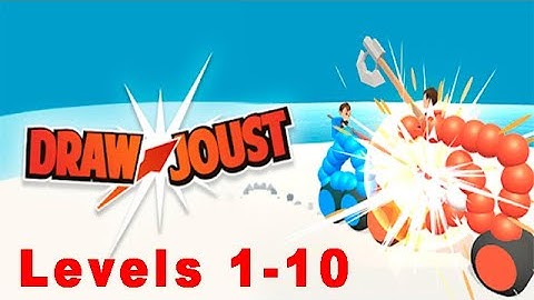 Draw Joust - 🎮 Gameplay Walkthrough 📲 LVL 1-10 (iOS, Android) 🖱💻