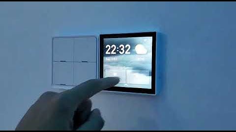 Tuya smart home control panel controls home smart speakers, smart lights and smart home automation