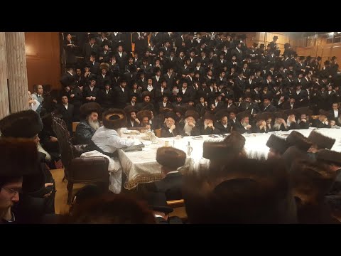 Apple Tish With Sanz Klausenberger Rebbe 2017 5778 