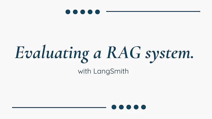 RAG Evaluation with LangSmith – Part 1