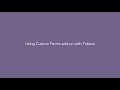 Using Custom Forms add-on with Tickera WordPress Event ticketing system as a standalone