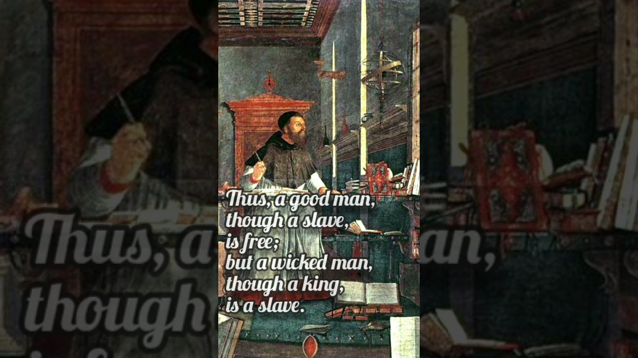 St. Augustine As many masters as vices YouTube