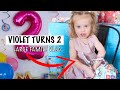 Violet turns 2  birt.ay celebrations  large family of 13 daily vlog