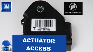 How To: Buick Enclave, Chevy Traverse, GMC Arcadia, Saturn Outlook Blend Door Actuator Repair Access