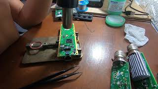 Hot Air Quick 857D Testing Removing SMD in Temperature 350