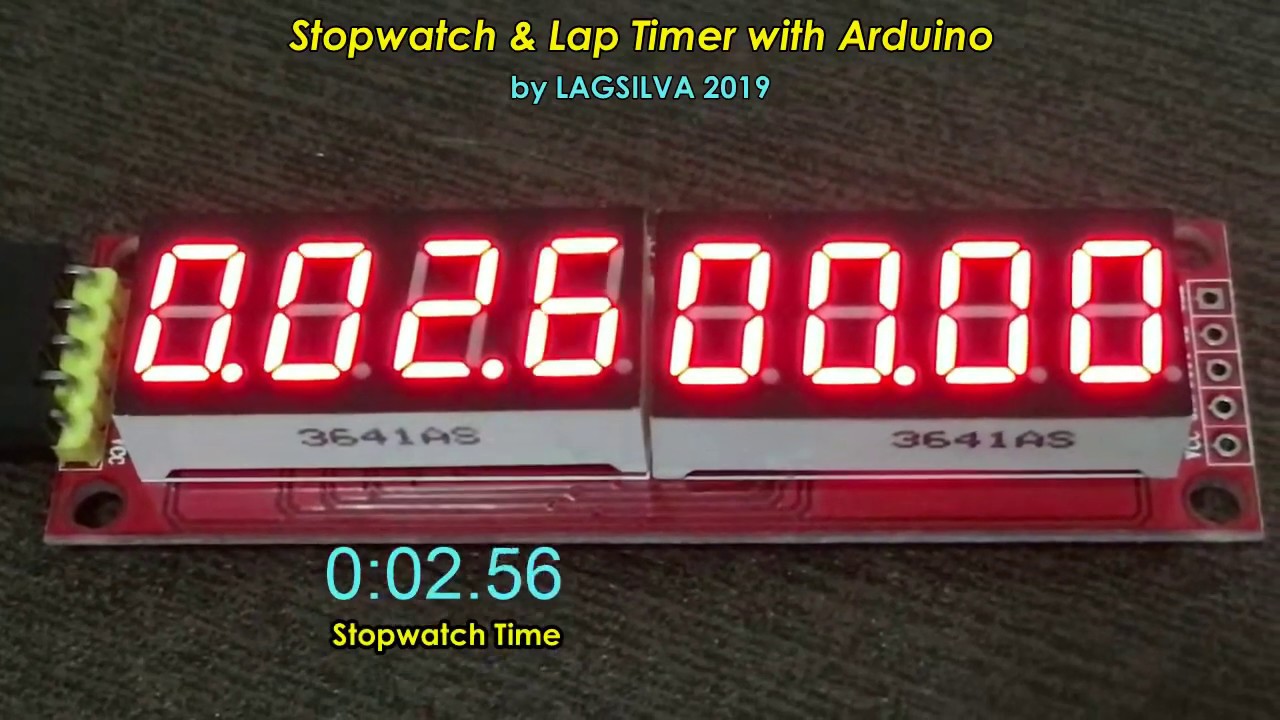 Stopwatch and Lap Timer with Arduino - YouTube