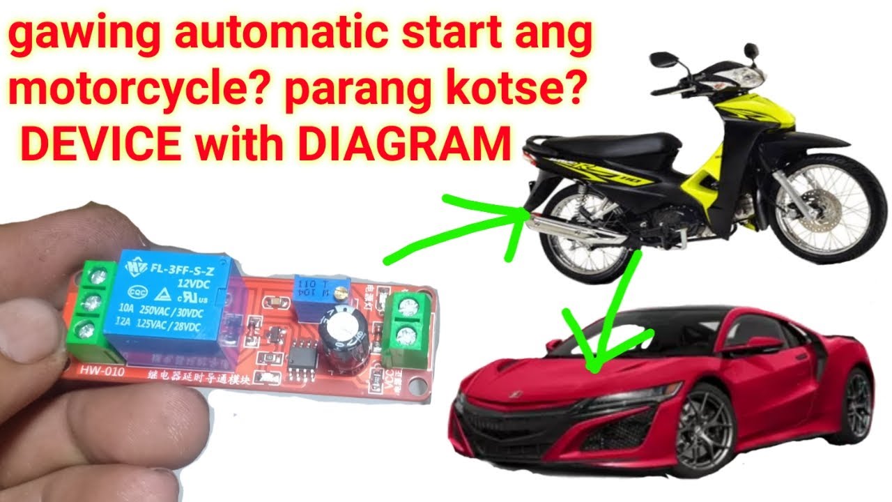wiring diagram timer switch sa motorcycle - YouTube