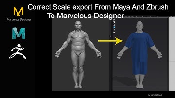 How to export mesh from maya And Zbrush to Marvelous designer by Vahid Ahmadi (( Right workflow ))