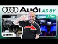 AUDI A3 8Y AMBIENT LIGHT نتيجة هائلة 😱😱
