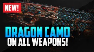Black Ops 2 DRAGON Camo on ALL WEAPONS! Dragon camo GLOW TEST, ANIMATED Calling Card AND RETICULES!