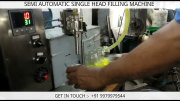 SEMI AUTOMATIC SINGLE HEAD FILLING MACHINE