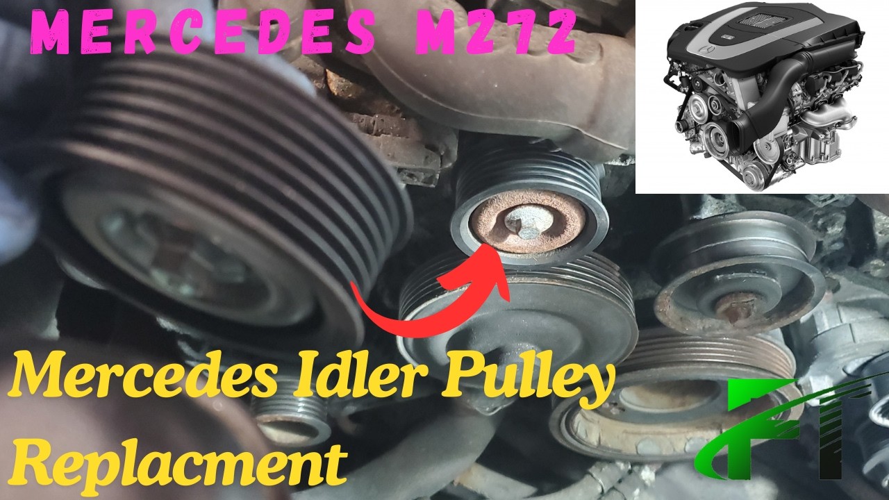 Lower Accessory Belt Idler Pulley For Mercedes C, E, ML, SLK, GL, Sprinter & More 6 thumbnail image