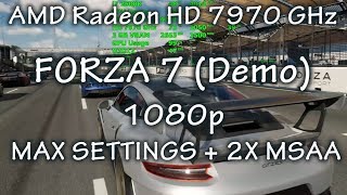 AMD Radeon 7970 GHz - FORZA 7 (Demo) - 1080p - Max Settings + 2X MSAA