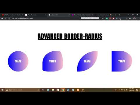 Video Advanced CSS Border Radius Tutorial - youtube