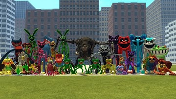 Surviving All Chapter 1, 2, 3, and 4 Poppy Playtime Monsters | Garry