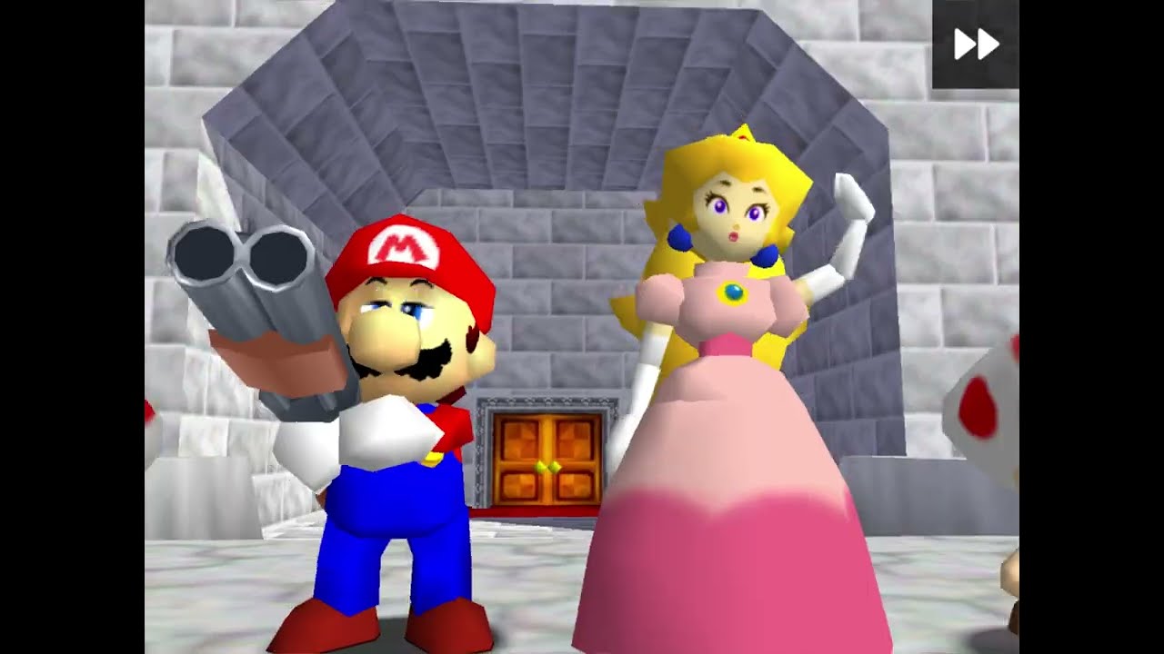 Beating Super Mario 64 Shotgun ROM Hack with 1 star