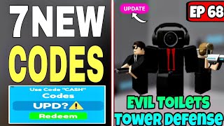 Evil Toilets Tower Defense Codes - Roblox December 2023 