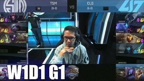 Team SoloMid vs CLG | Week 1 Day 1 S6 NA LCS Spring 2016 | TSM vs CLG G1 W1D1