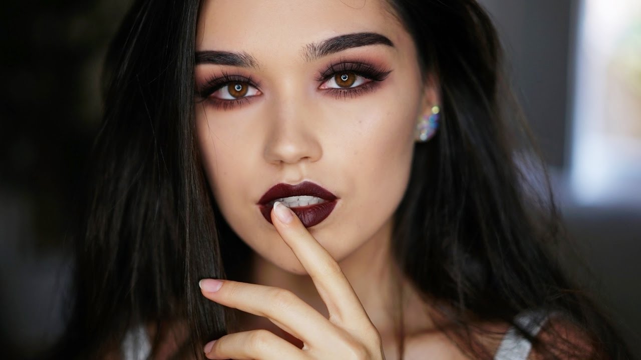 Monochromatic Vampy Makeup Tutorial YouTube