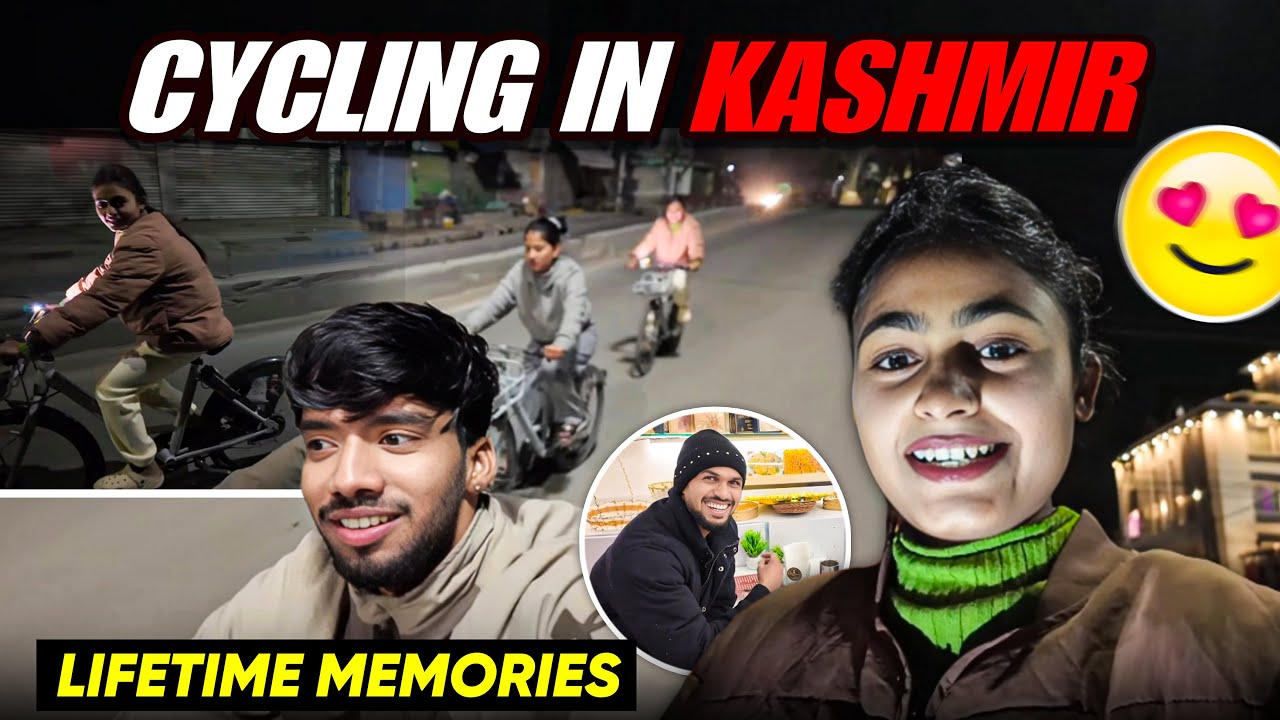 Kashmir Mein Cycling… Ye Pal Kabhi Nahi Bhoolenge 💭❄️ || @Swatilove18 