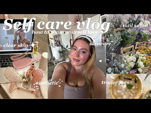 🧘🏼‍♀️ Self care vlog 🪞: skincare,🌷🩰 summer bucket list,  flowers, face masks
