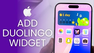 iOS 18: How To Add Duolingo Widget To iPhone Home Screen! screenshot 4